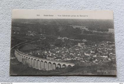 Cpa 1928, saint Satur, vue générale prise de Sancerre, Cher 18