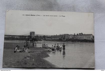 Saint Satur, les bords de la Loire, la plage, Cher 18