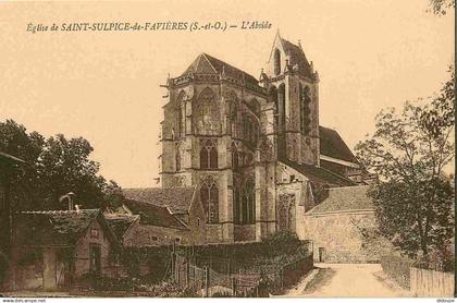 91 - Saint Sulpice de Favières - L'Eglise - Abside - CPA - Voir Scans Recto-Verso