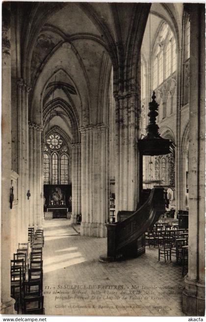 CPA SAINT-SULPICE-de-FAVIERES Interieur de l'Eglise (1354322)