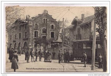 saint symphorien sur coise : arrivée du tramway