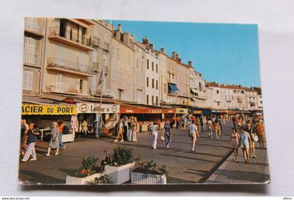 Cpm 1987, Saint Tropez, shopping sur le port, Var 83