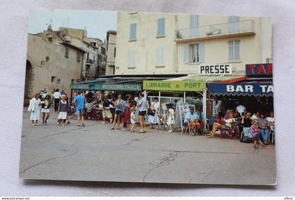 Cpm, Saint Tropez, ambiance estivale sur le port, Var 83