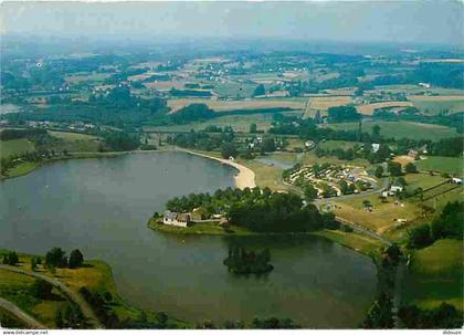 87 - Saint Yrieix la Perche - Vue panoramique sur le camping Arfeuil et le plan d'eau au coeur de la campagne limousine