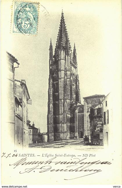 Carte postale ancienne de SAINTES