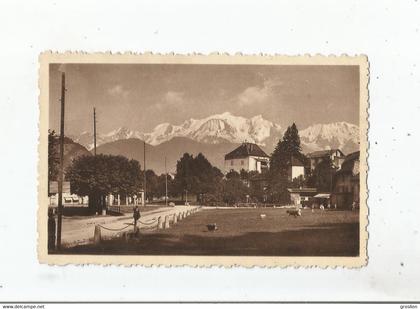 SALLANCHES (HAUTE SAVOIE) 181 CHATEAU DE LOCHES ET LE MONT BLANC