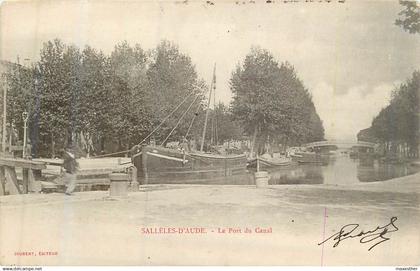 SALLELES d'AUDE le port du canal