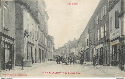 CPA FRANCE 81 "Salvagnac, la grande rue"