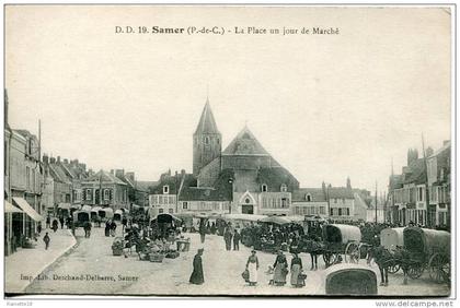 Samer        (P.-de-C)               La Place un jour de Marché