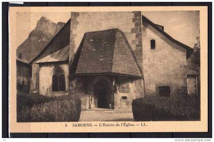 74 - Samoens - L'Entrée de l'Eglise - LL