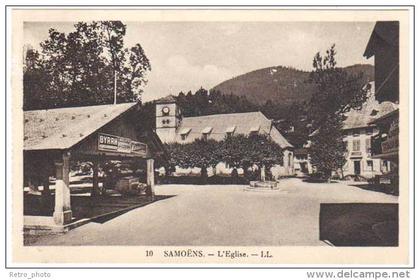 Samoëns - L'église (pub Byrrh)