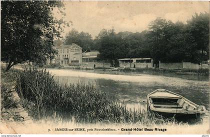 CPA SAMOIS-sur-SEINE pres FONTAINEBLEAU - Grand-Hotel Beau-Rivage (292981)