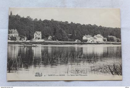 Samois sur Seine, la Seine aux plâtreries, Seine et Marne 77