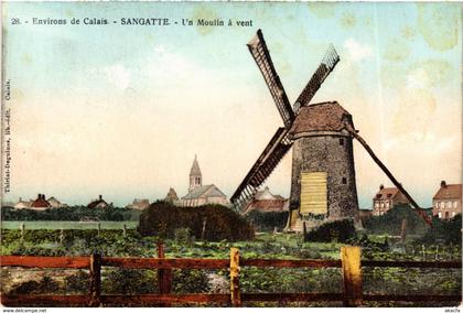 CPA Environs de CALAIS - SANGATTE - Un Moulin a vent (976432)