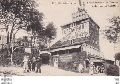 CPA  95 SANNOIS grand moulin de la terrasse