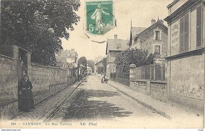 CPA Sannois La Rue Carnot