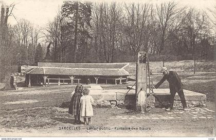 CPA Sarcelles Lavoir Public Fontaine des Soeurs