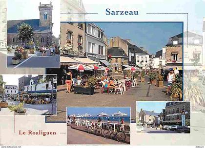 56 - Sarzeau - Multivues - Automobiles - Parasols - Terrasse de Café - CPM - Voir Scans Recto-Verso