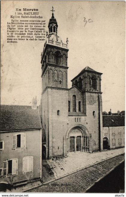 CPA SAULIEU - Église St-Andoche (115875)