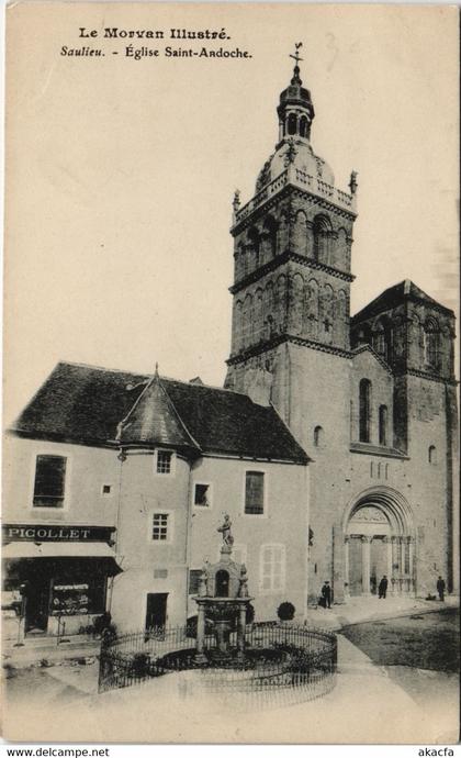 CPA SAULIEU - Église St-Andoche (115876)