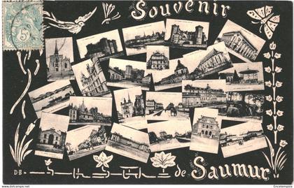 CPA Carte postale  France Saumur  Souvenir de Saumur  Multi Vues 1906  VM81757