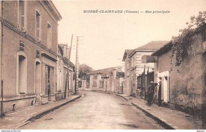 VIENNE  86  SCORBE-CLAIRVAUX - RUE PRINCIPALE - COMMERCE