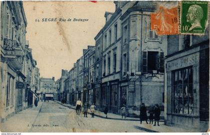 CPA SEGRE-rue de Bretagne (296568)