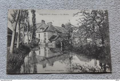 Cpa 1908, Seignelay, le moulin, Yonne 89