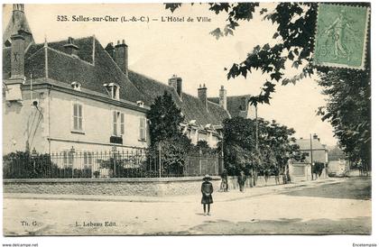 CPA - Carte Postale - France - Selles sur Cher - L'Hôtel de Ville - 1921 ( I11679)