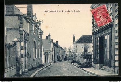 CPA Selommes, Rue de la Poste