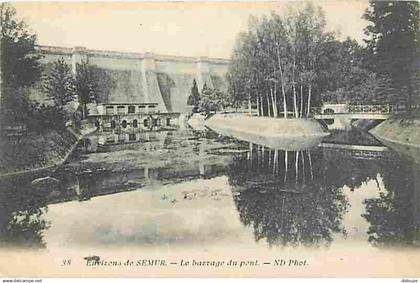 21 - Semur en Auxois - Environs de Semur - Le barrage du Pont - CPA - Voir Scans Recto-Verso