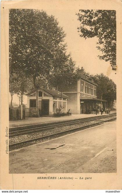 SERRIERES la gare