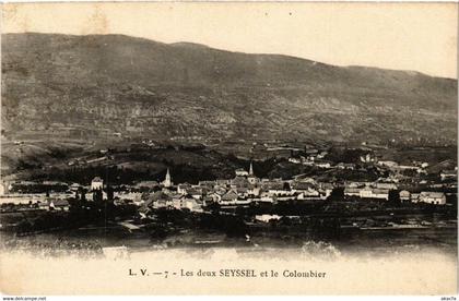 CPA SEYSSEL Les deux SEYSSEL et le Colombier (684245)