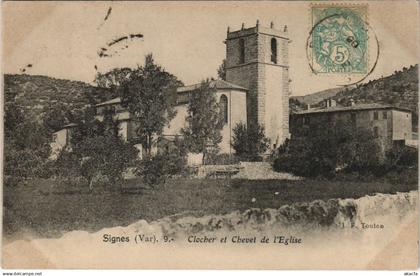 CPA SIGNES Clocher et Chevel de l'Eglise (1111264)