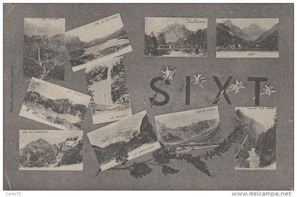 Sixt 74 - Diverses vues - Cachet Postal Samoens 1905