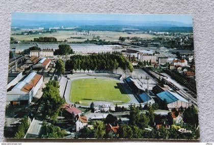 Cpm, Sochaux, Montbéliard, le stade Bonal, vue aérienne, Doubs 25