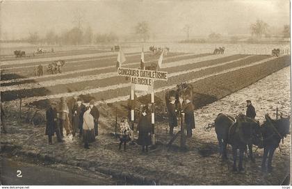 CPA carte Photo Songeons Concours Agricole de 1907