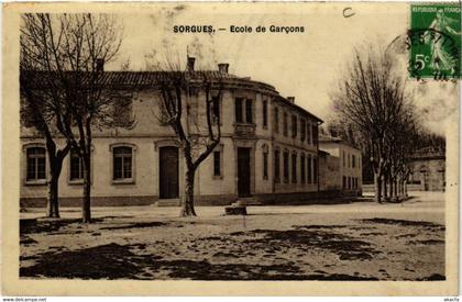 CPA AK SORGUES - École de Garcons (519004)