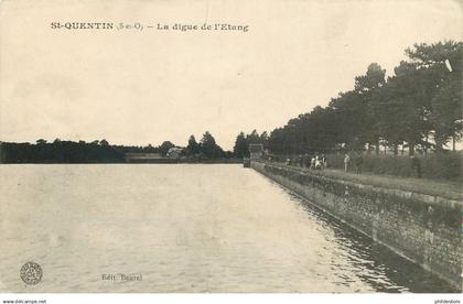 YVELINES  SAINT QUENTIN  la digue de l'étang