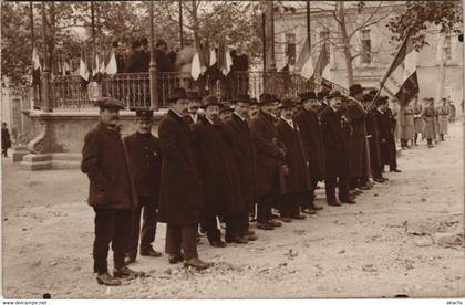 CPA carte photo STENAY - Groupe des Hommes (116409)