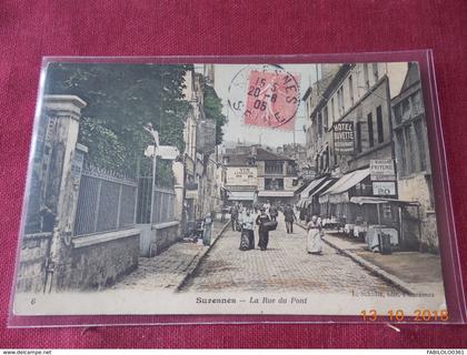 CPA - Suresnes - La Rue du Pont