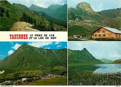 74 - Taninges - Multivues - Le Praz de Lys - Le Lac de Roy - Automobiles - CPM - Voir Scans Recto-Verso