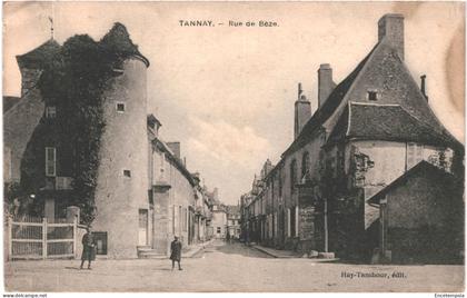 CPA Carte Postale France Tannay Rue de Bèze 1918  VM76557ok