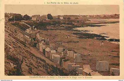 44 - Tharon Plage - Un coin de la Plage vers le Cormier - Animée - CPA - Voir Scans Recto-Verso