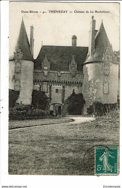 CPA-Carte postale -France-Thenezay- Château de La Rochefaton -1910 VM29190