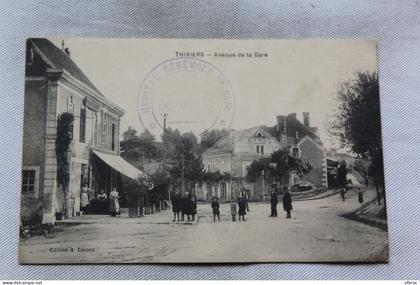 Cpa 1915, Thiviers, avenue de la gare, Dordogne 24