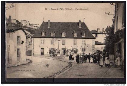 69 - Bourg de Thizy - Place Gonnard - Animée