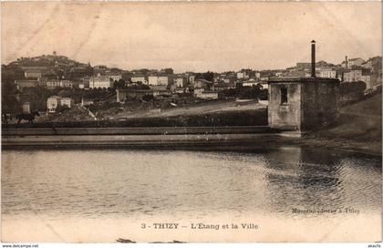 CPA Thizy - L'Etang et la Ville (1036368)