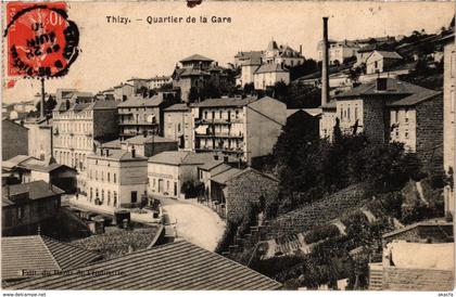 CPA Thizy - Quartier de la Gare (1036383)