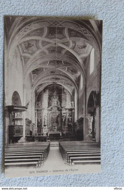 Thônes, intérieur de l'église, Haute Savoie 74